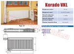 Radiator KORADO Radik VKL typ 21 300x400