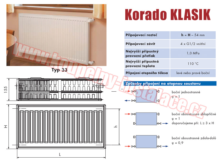 Raditor KORADO Radik Klasik typ 33 900x900 - Kliknutm na obrzek zavete