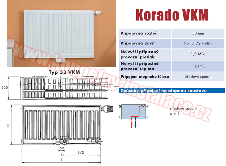 Raditor KORADO Radik VKM typ 33 900x900 - Kliknutm na obrzek zavete